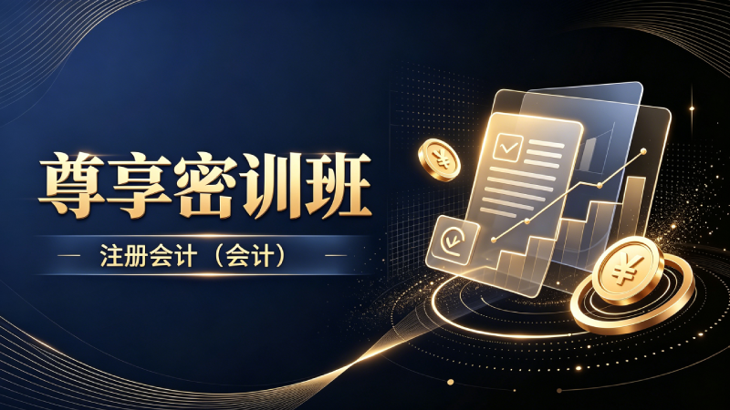 注会会计《尊享密训班》